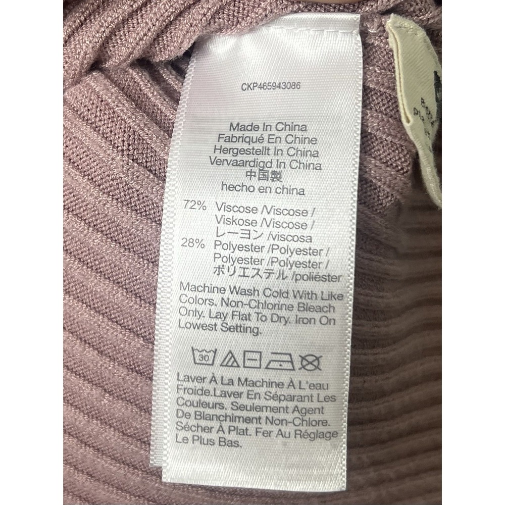 Madewell Ribbed Knit Maxi Dress Mauve Minimalist Quiet Luxury Sleeveless Bodycon - Picture 7 of 7